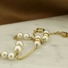 Image 2 of Gold bracelet with pearls