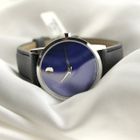 Image 8 of Movado Museum Classic; Steel women's watch with blue 'Mother of Pearl' dial; 0607422