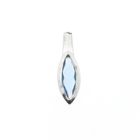 Image 1 of Silver pendant with light blue zirconia