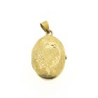 Image 1 of Vintage gold locket pendant | Floral design
