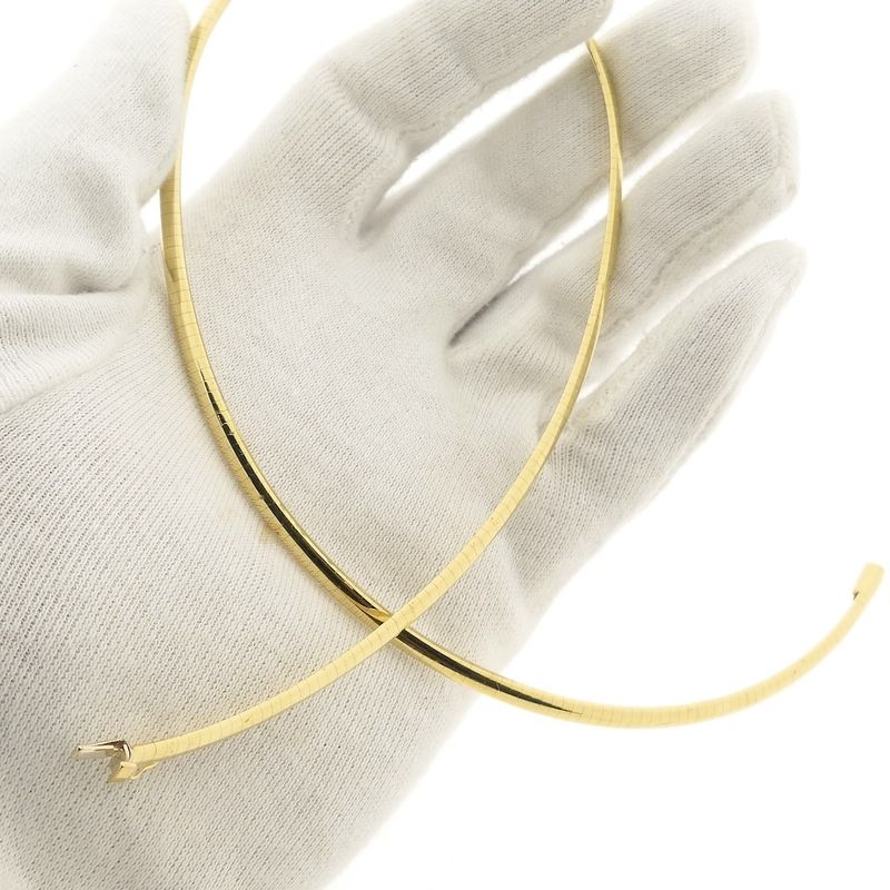 Image 9 of Gold Omega link necklace | 43 cm