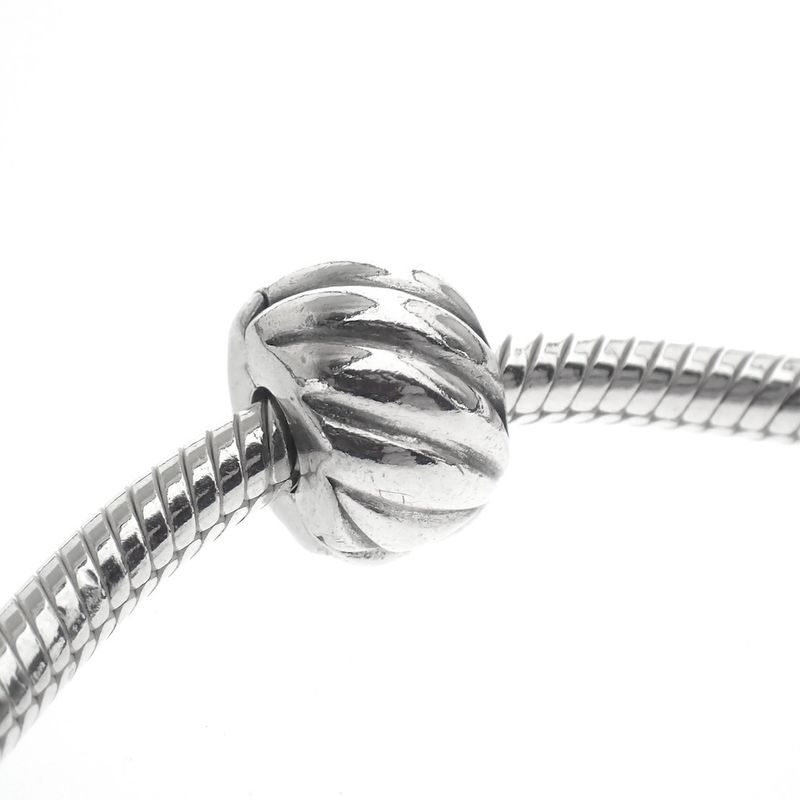 Image 2 of Pandora clip charm; Silver; Polished Feathered