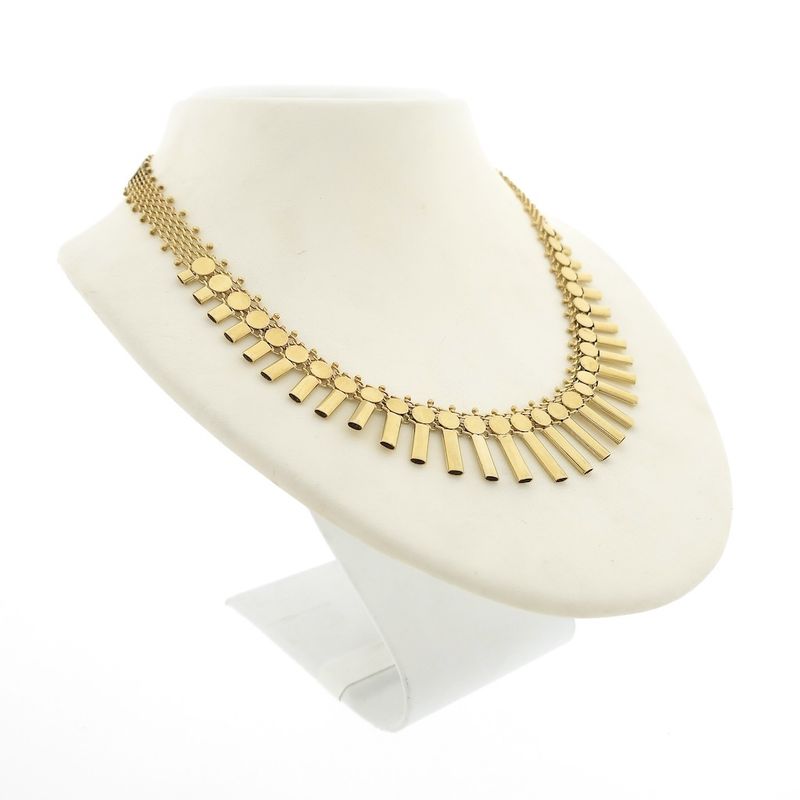 Image 3 of Vintage gold Cleopatra link chain