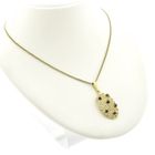 Image 2 of Vintage gold pendant with garnet
