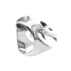 Image 5 of Silver ring with raven skull
