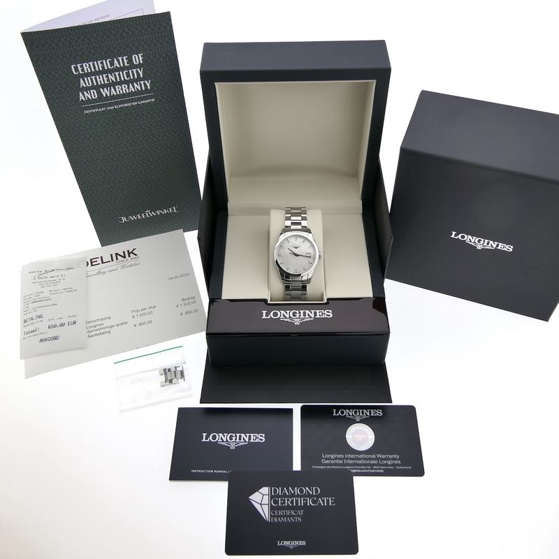 Image 4 of Longines Conquest Classic L2.386.4.87.6 2; Women's watch with diamonds