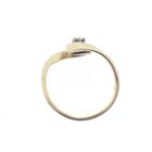 Image 7 of Gold solitaire ring with diamond; 0.07 ct.