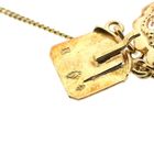 Image 9 of Antique Gold Boat Bracelet with Garnet | 18 cm
