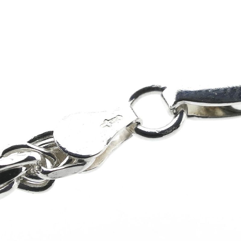 Image 6 of Silver twisted link chain