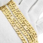 Image 9 of Two-tone gold navy link necklace