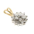 Image 6 of Two-tone gold pendant with diamonds | 0.19 ct.