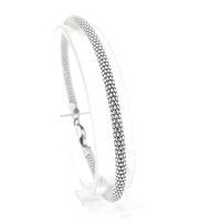 Silver Mesh Link Bracelet