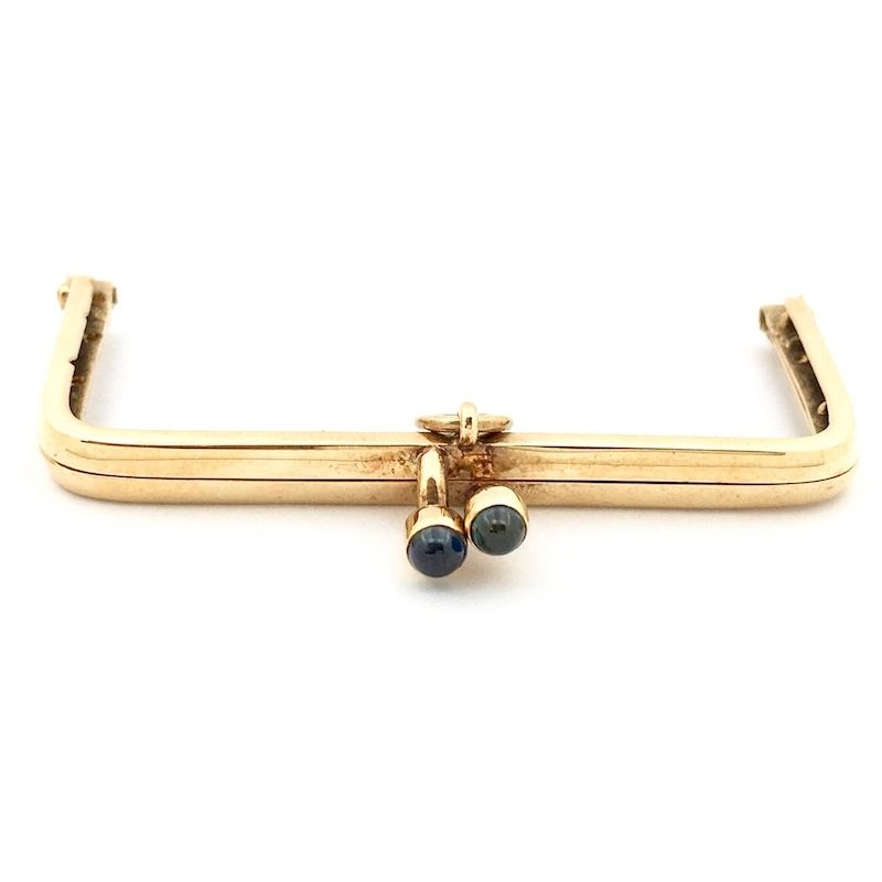 Image 6 of Gold wallet clasp | 14 carat sapphire