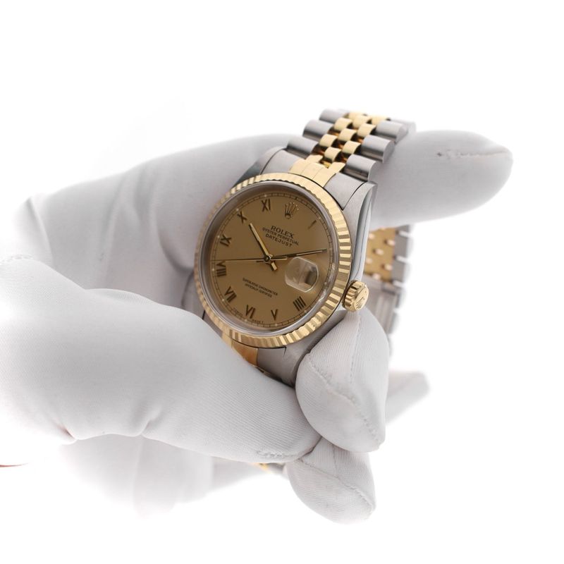 Image 5 of Rolex Datejust 36mm 16233; Automatic Bicolor Watch (Incl. Papers '95)