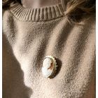Image 9 of Antique gold brooch/pendant with cameo