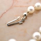 Image 5 of Vintage/antique pearl necklace with white gold clasp | 41 cm