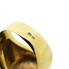 Image 6 of Gold pinky ring with coin | John F. Kennedy