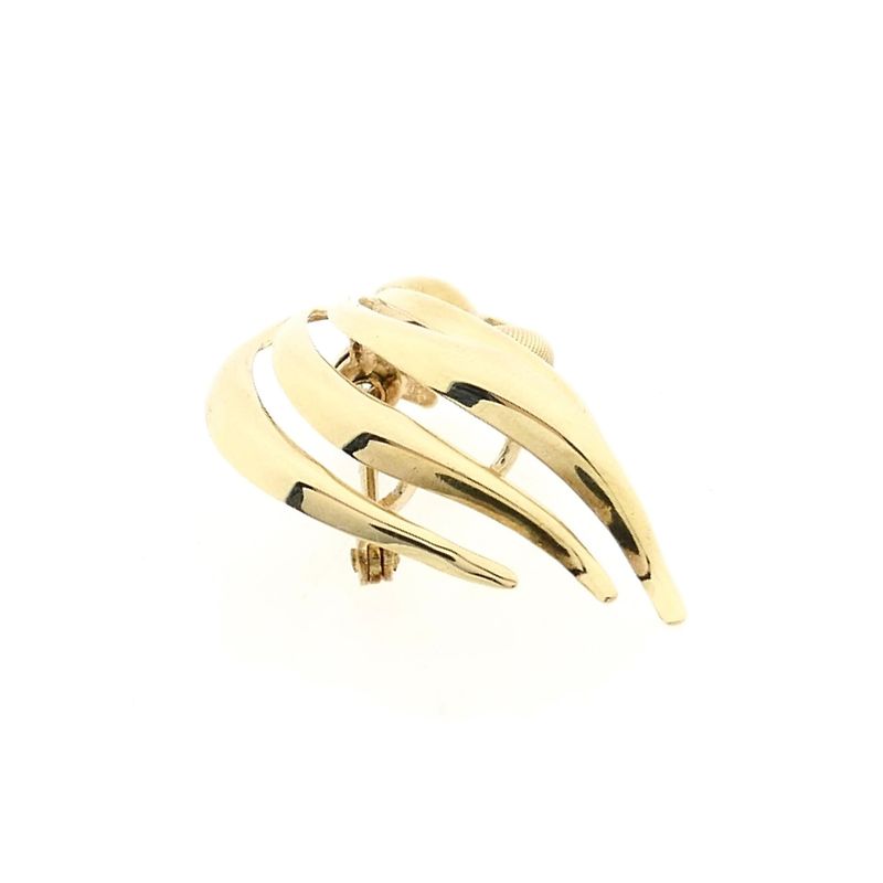 Afbeelding 8 van Gouden abstracte broche