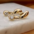 Image 2 of Gold Earrings with Zirconia