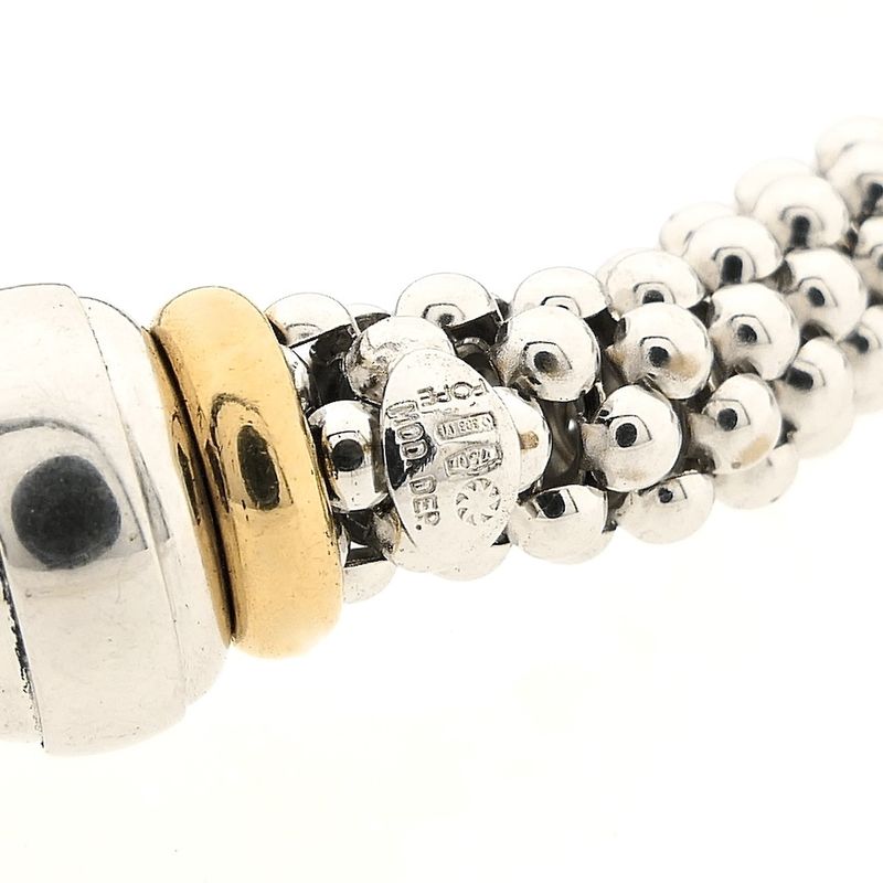 Image 2 of Fope bicolor gold mesh link necklace