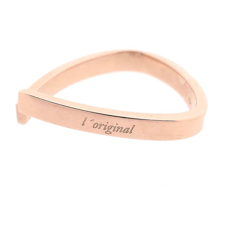 Afbeelding 4 van Jeunesse roségouden ring met diamant; 0,01 ct.