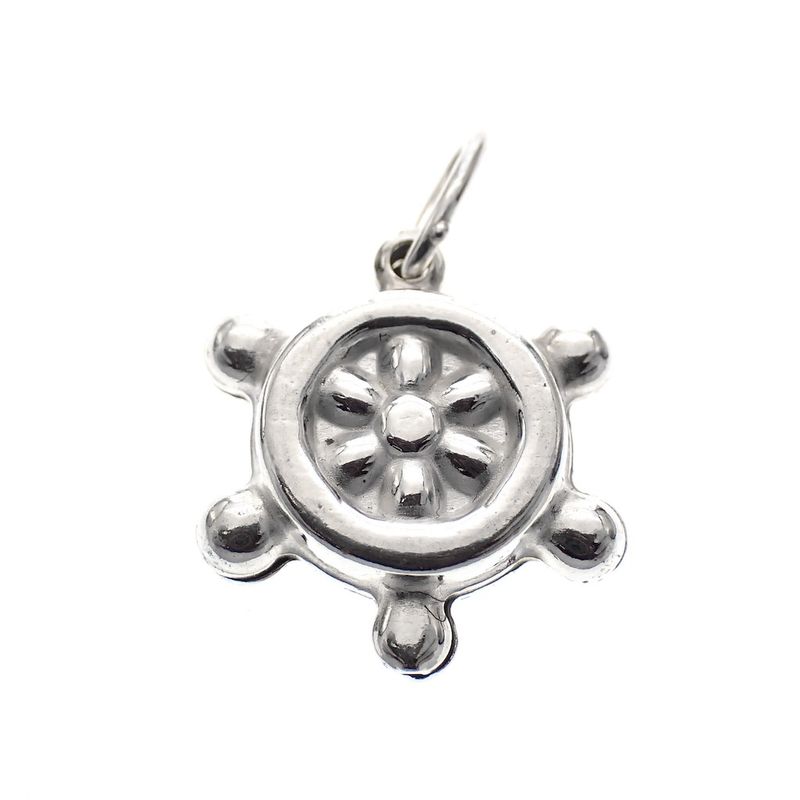 Image 1 of Silver pendant; Rudder