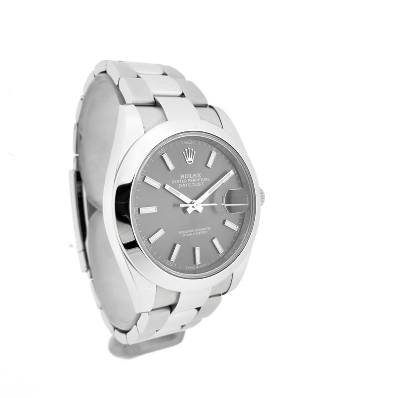 Image 14 of Rolex Datejust 41mm 'Rhodium' 126300; Automatic men's watch