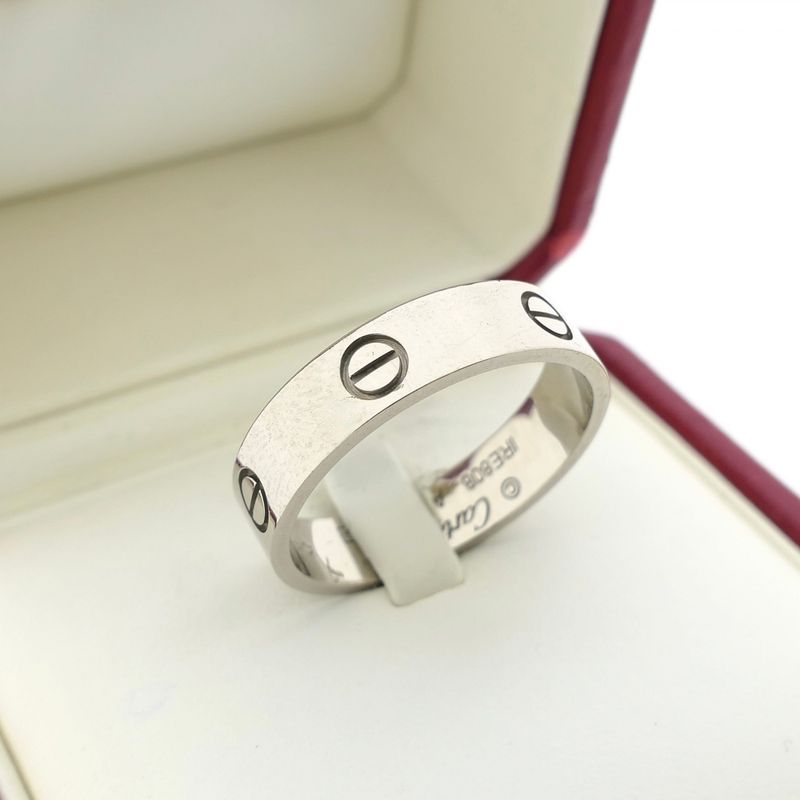 Image 5 of White gold ring; Cartier