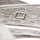 Image 5 of White gold brooch with diamonds; 0.18 ct.