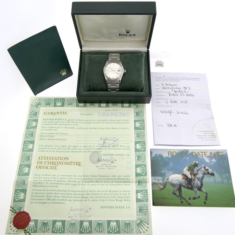 Image 11 of Rolex Datejust 36mm 16030; Vintage watch in full set from 1984