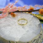 Image 2 of Gold men's ring with engraved line