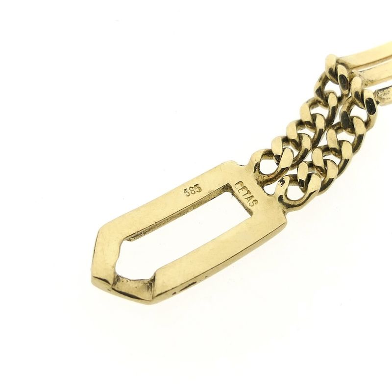 Image 5 of Gold gourmet/fantasy link bracelet; 20.5 cm | Cetas