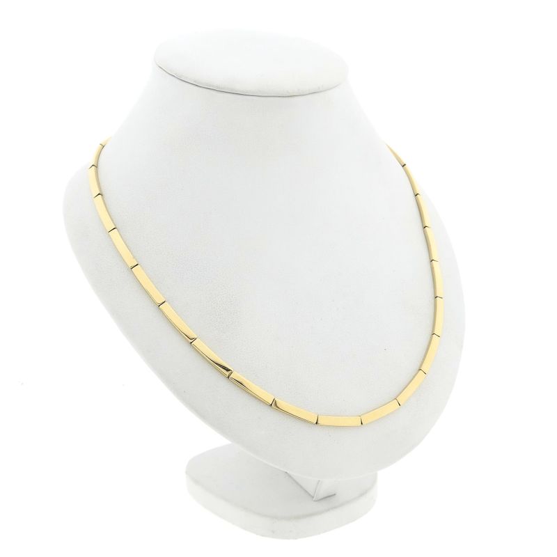Image 3 of Golden Bar Link Necklace | 45 cm