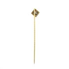 Image 7 of Two-tone lapel pin, tie pin with diamond | 0.16 ct.