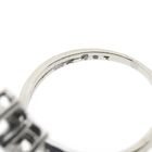 Image 6 of White gold ring with sapphire and diamond | 0.07 ct.