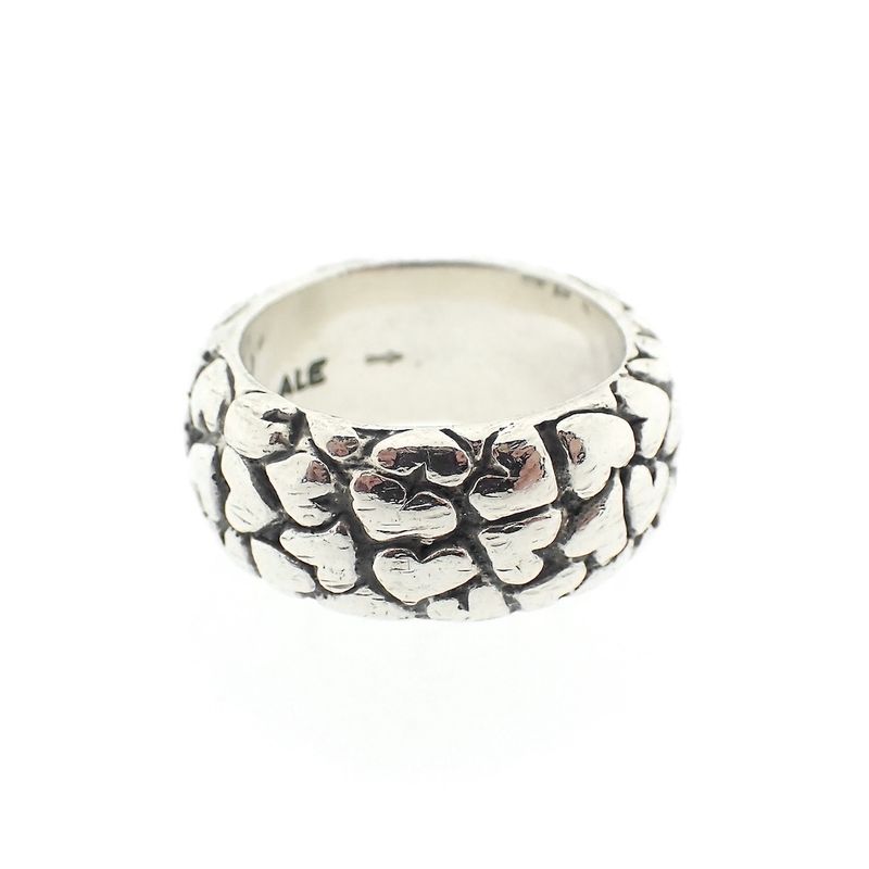 Image 3 of Pandora ring; Silver; heart band