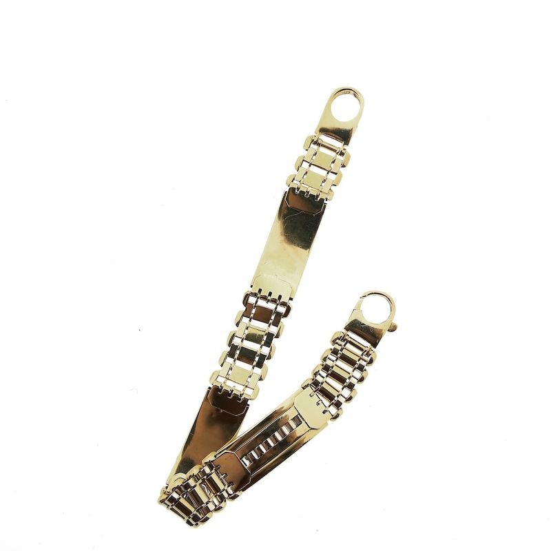 Image 8 of Two-tone gold fantasy link bracelet; Men | 21 cm