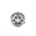 Image 6 of Pandora charm; Silver; Glitter Christmas tree