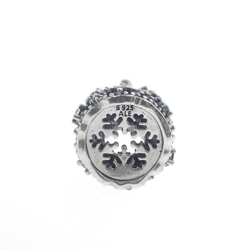 Image 6 of Pandora charm; Silver; Glitter Christmas tree