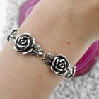 Image 4 of Vintage silver rose bracelet | 19 cm