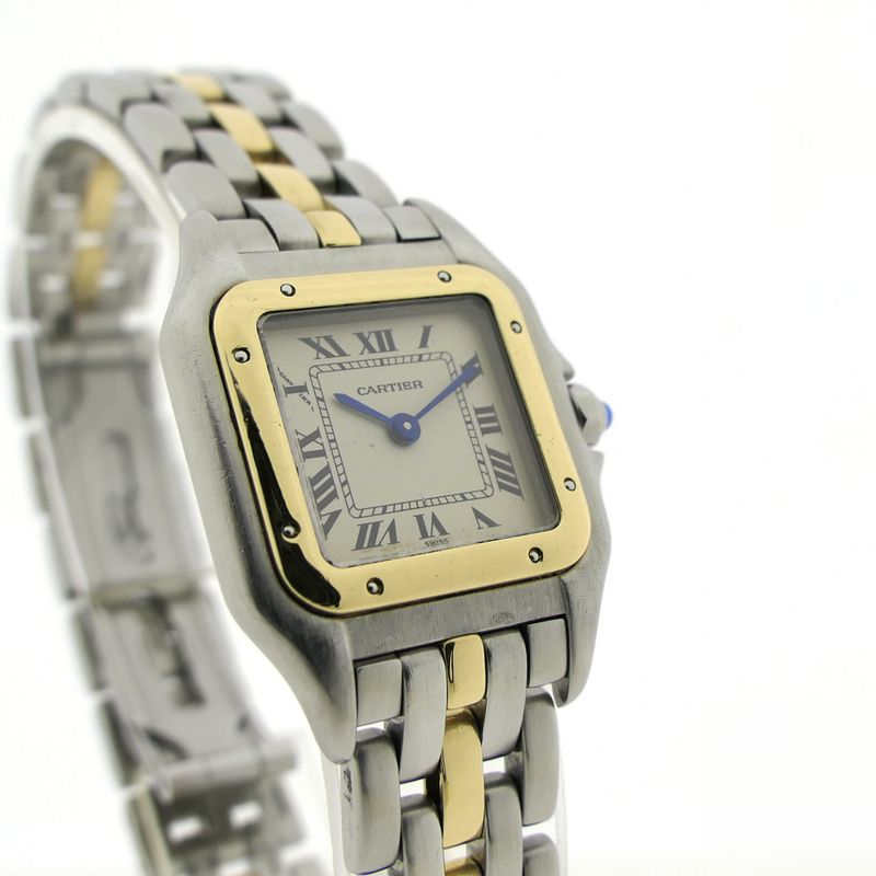 Image 3 of Cartier Panthère '1 Row'; 18k gold/steel women's watch