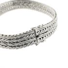 Image 5 of White gold herringbone link bracelet