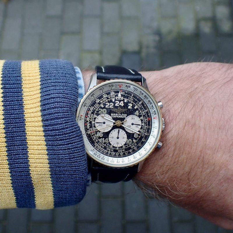 Image 13 of Breitling Navitimer Cosmonaute; Men's pilot watch