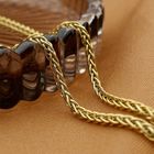 Image 2 of Gold square foxtail link chain