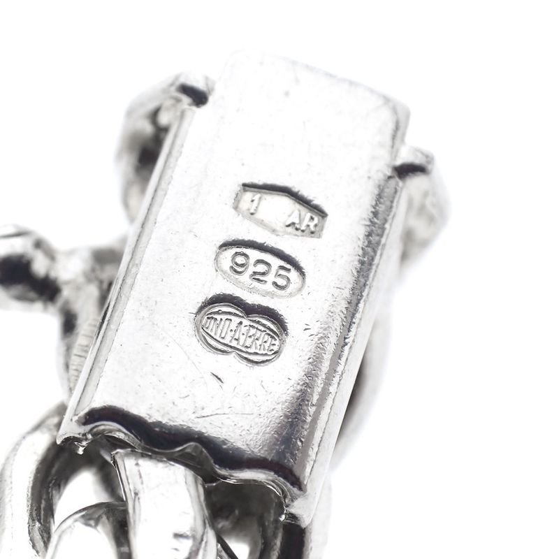 Image 5 of Silver robust gourmet link chain | 38 cm