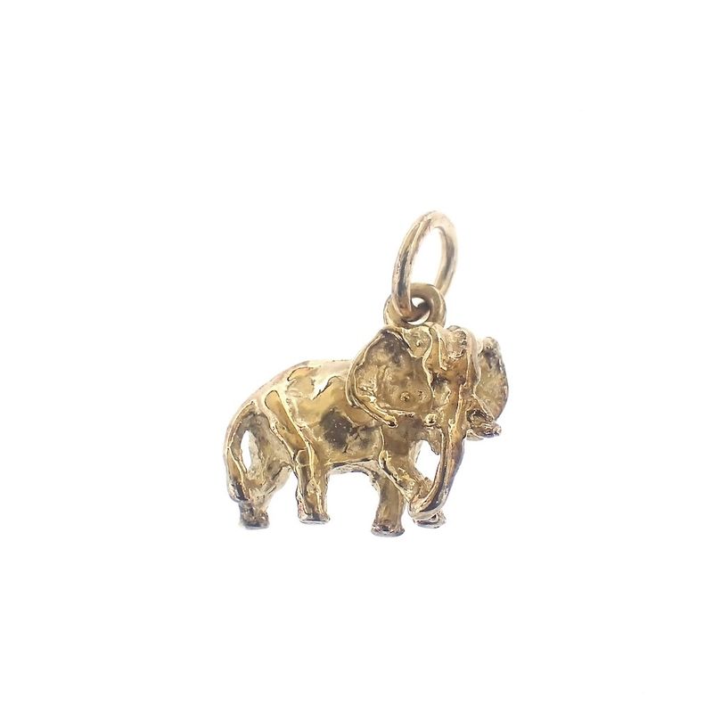 Image 1 of Gold elephant pendant