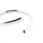 Image 5 of Silver Slave Bracelet with Pattern; Size S/M