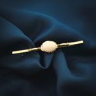 Image 7 of Gold brooch with precious opal