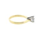 Image 6 of Gold solitaire ring with zirconia