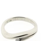 Image 6 of White gold solitaire ring with diamond | 0.03 ct.